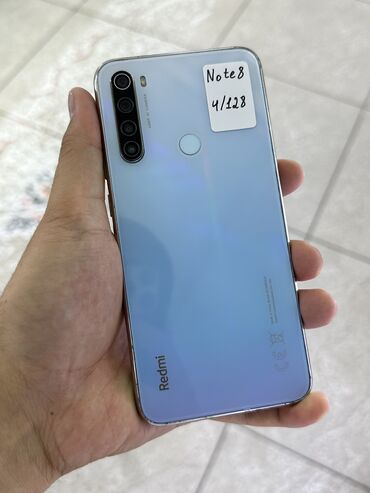 телефоны xiaomi redmi not 8: Xiaomi, Redmi Note 8, Колдонулган, 128 ГБ, түсү - Көгүлтүр, 2 SIM