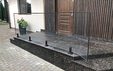 Готовые перила: Готовые перила, Материал: Стекло, Для балкона, Новый — 6