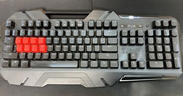 переходник для наушников в компьютер: Клавиатура, A4Tech, Механическая, Проводное подключение, Размер: 100%