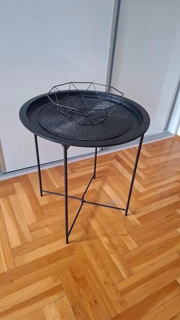 Stolovi: JYSK RANDERUP stočić, crni, povoljno! Stočić je potpuno nov — 8