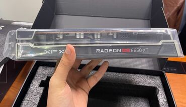 Комплектующие для ПК и ноутбуков: Видеокарта AMD Radeon RX 6650 XT, 8 ГБ, Б/у