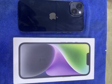 Apple iPhone: IPhone 14, Б/у, 128 ГБ, Синий, Коробка, 94 %