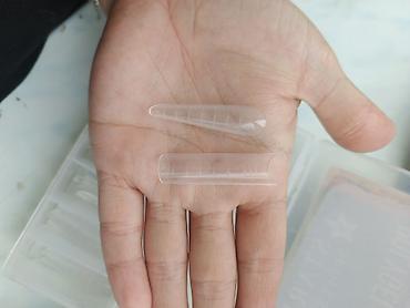 ağ dirnaq modelleri: Starlet Professional Polygel Nail Forms + kağız dırnaq formaları seti — 6