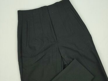 Zara, Material trousers for women, size S (EU 36)
