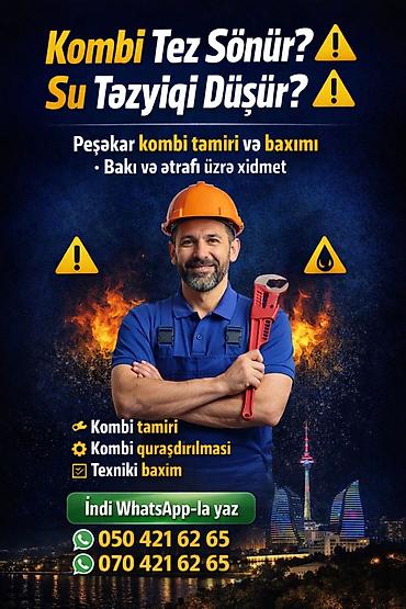 termogas: Kombi ustasi kombi isti su xətinin yulmsi kombi təmiri kombi radyatör — 1