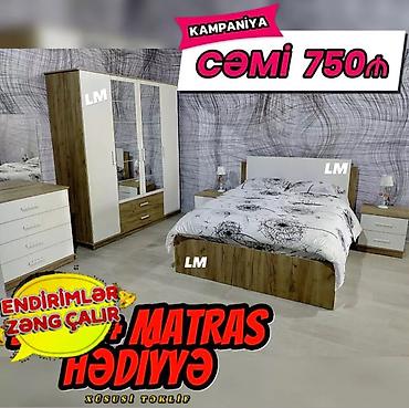 siyirmeli skaf: Yataq otağı dəsti – xüsusi təklif Komplekt tərkibi: - 2 qapılı — 1