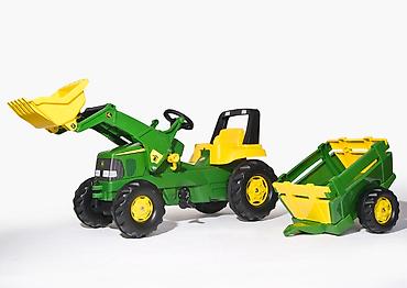chicco flasice: Traktor J.D. sa prikolicom i utovarivačem – Rolly Toys Šifra — 1