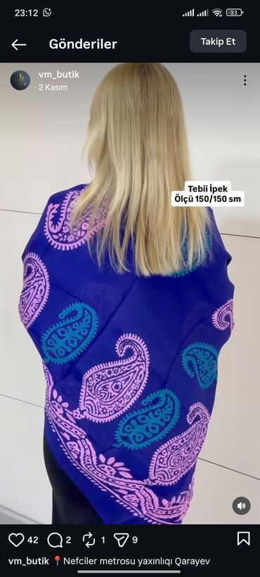 Hicab: Endirimli qiymət yüksək keyfiyyətli topdan qiymət Kəlağayılar. - Tebii — 4