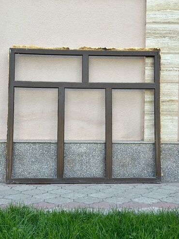 Окна: Пластиковое окно, Комбинированное, цвет - Коричневый, Б/у, 175 *2, Самовывоз