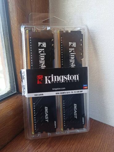 kompüter ramı: Оперативная память (RAM) Kingston, 16 ГБ, 3200 МГц, DDR4, Для ПК, Новый