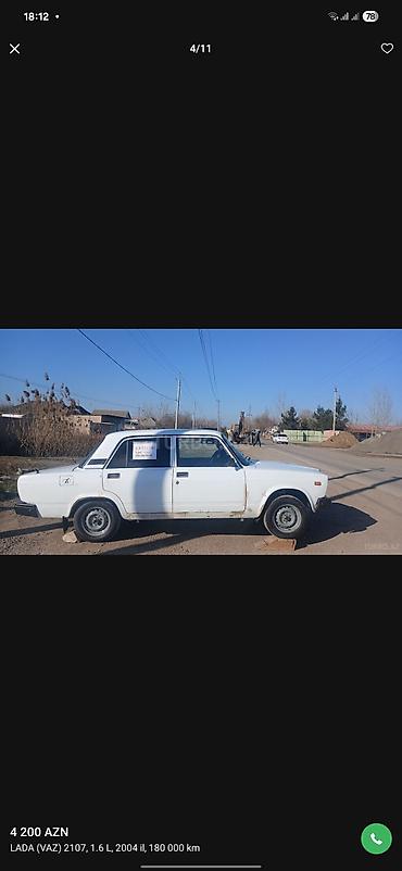 niva siti satilir: VAZ (LADA) 2107: 1.6 l | 2004 il 180000 km Sedan — 4