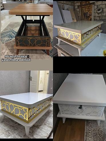 misar frez: Düz masa, Transformer, Təkərsiz, MDF, Zəmanətsiz — 1