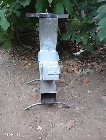Товары для шашлыка: Metaldan hazırlanmış raket sobası / portativ odun sobası - Material — 3