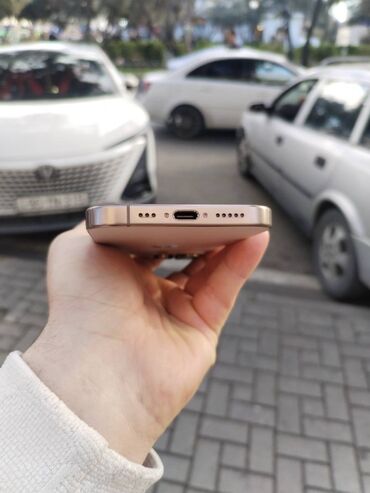 Apple iPhone: IPhone 16 Pro, 128 GB, Desert Titanium, Sənədlərlə, Zəmanət, Face ID — 8