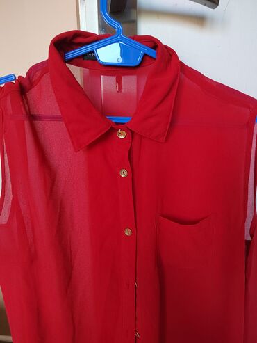 ženske bluze i košulje: Atmosphere, L (EU 40), Poliester, Jednobojni, bоја - Bordo