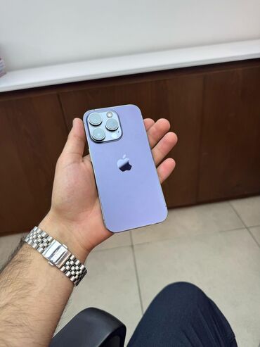 iphone 14pro mex telefon: IPhone 14 Pro, 128 GB, Deep Purple