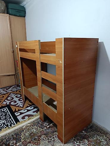 двух етажный кравать: Двухъярусная детская кровать из ЛДСП (цвет под бук/вишню) — 2