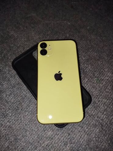 Apple iPhone: IPhone 11, Б/у, 64 ГБ, Желтый, 75 %