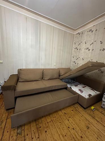 diva divan: Künc divan – çevrilən yataq və sandıqla - Forma: L-şəkilli künc divan — 2