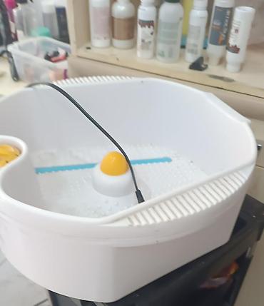 Masajorlar: Elektrikli ayaq masaj və hamam vannası - Dərin, oval formalı plastik — 1
