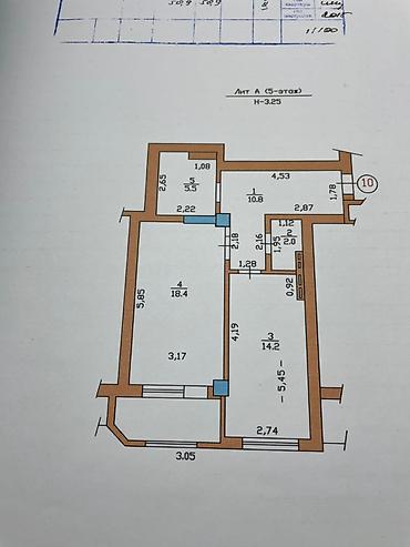 Батирлер: 1 бөлмө, 51 м², Элитка, 5 кабат — 6