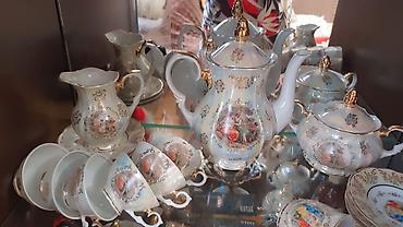 kahla: Çay dəsti, rəng - Ağ, Farfor — 5