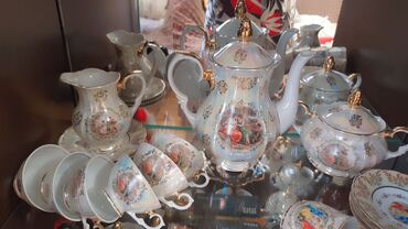 Çay dəstləri və servizlər: Çay dəsti, Farfor, 6 nəfərlik — 7