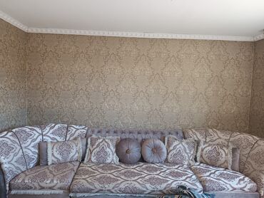 двухместный диван раскладной: Цвет - Серый, Б/у
