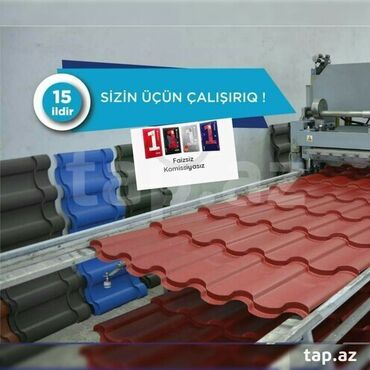 Çerepitsa: Metal dam örtükləri, Pulsuz çatdırılma, Zəmanətli, Kredit var — 8