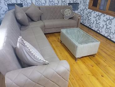 Divan və masa dəstləri: Künc divan dəsti - Künc formalı geniş divan: yumşaq parça üzlük, romb -da lalafo.az — 1 Divan və masa dəstləri: Künc divan dəsti - Künc formalı geniş divan: yumşaq parça üzlük, romb — 1