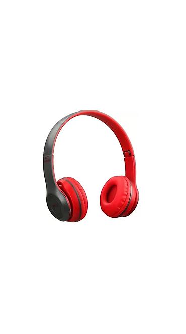 iphone 8 plus 2 ci el: P47 Wireless qulaqcıq – qırmızı/qrafit rəng palitrasında, başüstü — 1
