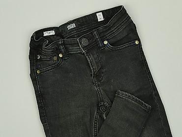 czarny tshirt: Spodnie jeansowe, Jack & Jones, 9 lat, 128/134, stan - Bardzo dobry — 1