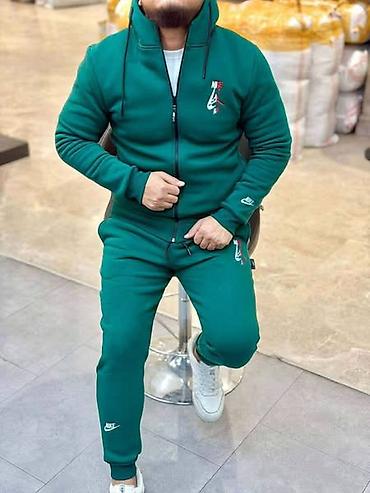 bele elegantne pantalone: Muški komplet trenerke – debeli termo trokonac pamuk sa punjenjem - — 1