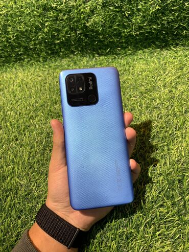 ош муздаткычтар: Redmi, Redmi 10C, Колдонулган, 128 ГБ, түсү - Көк, 1 SIM, 2 SIM