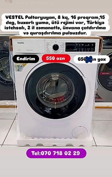 Paltaryuyan maşınlar: Paltaryuyan maşın LG, 7 kq, Avtomat, Qurutmasız — 13