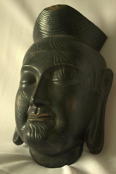 Figure: STARA KERAMIČKA MASKA BUDE | Stara keramička maska bude, oko 60 — 4