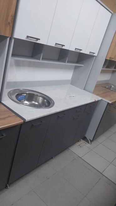 Кухонные гарнитуры: Кухонный гарнитур, Новый, цвет - Белый, ДСП, Платная доставка, Самовывоз — 14