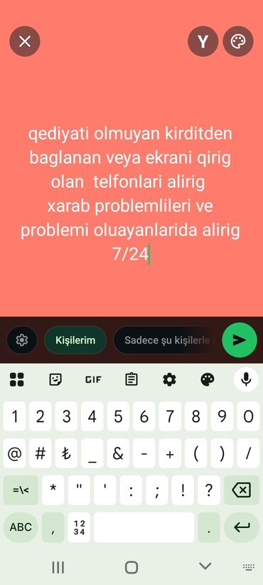 android monitor kredit: Xidmət: Qeydiyyatsız, kreditdən bağlanan, ekranı qırıq və ya digər