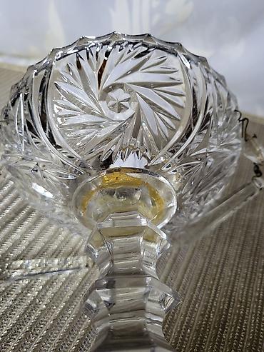 Sveće i svećnjaci: Svecnjak nov Bohemija kristal,led kristal,rucni rad 70te. Nov — 12