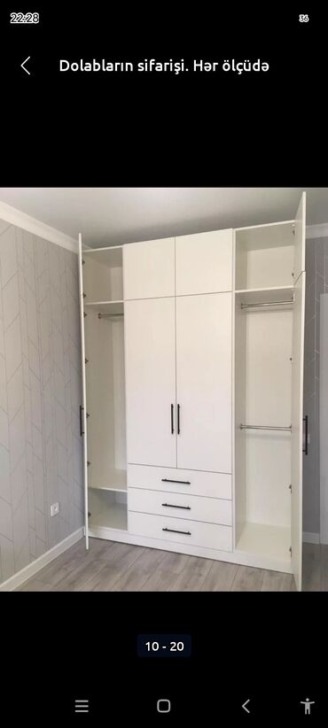 Dolablar: Açılan, 4 qapılı Düz dolab, Şifonyer, Türkiyə — 8