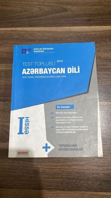 Kitablar, jurnallar, CD, DVD: Test toplusu azerbaycan dili 2019