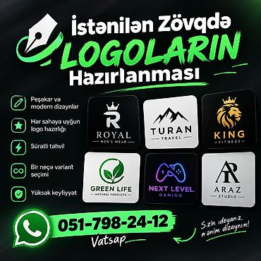 veten n muhafize xidmeti: Xidmət: İstənilən zövqdə loqoların hazırlanması Təsvir: - Peşəkar və — 1