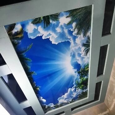 Натяжной потолок: Натяжной потолок Глянцевое, Матовое, 3D потолки Бесплатный замер, Гарантия, Монтаж at lalafo.kg — 2 Натяжной потолок: Натяжной потолок Глянцевое, Матовое, 3D потолки Бесплатный замер, Гарантия, Монтаж — 2