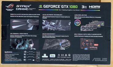 Videokartlar: Videokart Asus GeForce GTX 1080, 8 GB, İşlənmiş -da lalafo.az — 9 Videokartlar: Videokart Asus GeForce GTX 1080, 8 GB, İşlənmiş — 9