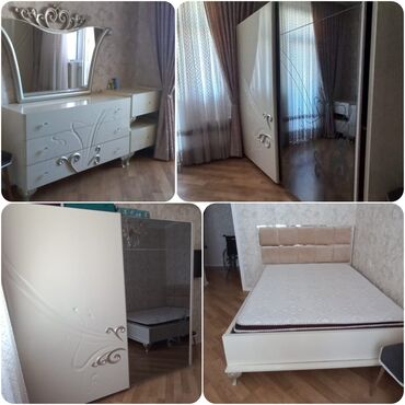 Divan və kreslo dəstləri: İkinəfərlik çarpayı, Dolab, Termo, 2 tumba, İşlənmiş