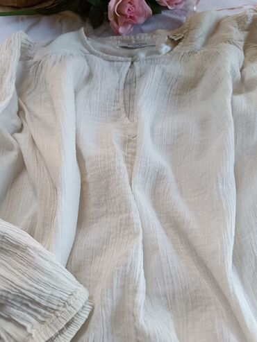 tiffany bluze 2023: Massimo Dutti, L (EU 40), Viscose, color - Beige