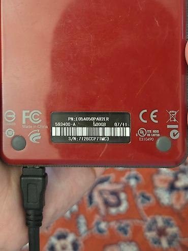 hard disk notebook: Xarici Sərt disk (HDD) Toshiba, 480 GB, 5400 RPM, İşlənmiş — 3