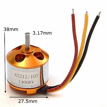 qayıqlar: A2212/10T 1400KV fırçasız motor – multikopter, RC təyyarə və qayıqlar — 3