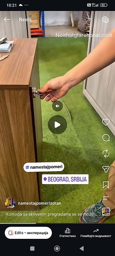 sofe kanabe: -Komoda  sa skrivenim pregradama se se moze izraditi od materijala kao — 3