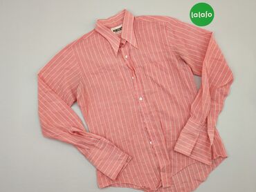 koszule regular fit: Koszula 15 lat, stan - Dobry, wzór - W paski, kolor - Różowy